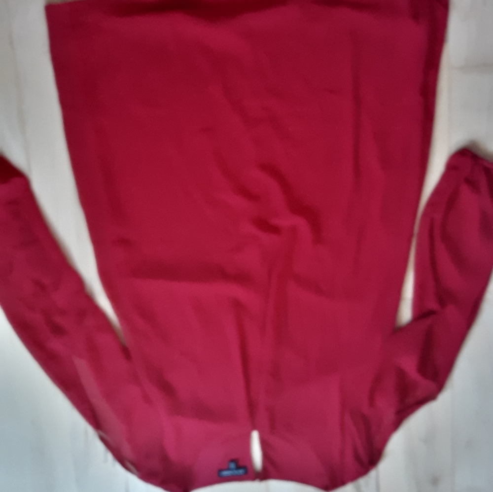Red long sleeve dress